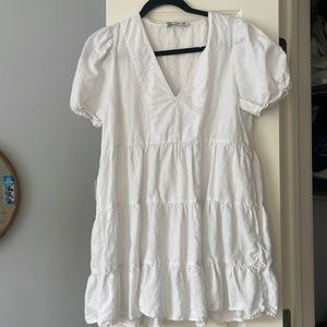 White babydoll Zara dress
